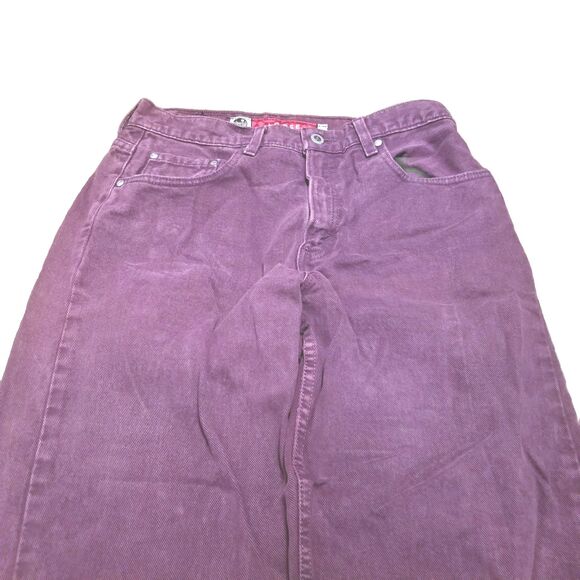 Levi's Silvertab Jeans Junior 9 M Purple 1997 Vintage Loose Denim USA (30x30.5) - Picture 2 of 7